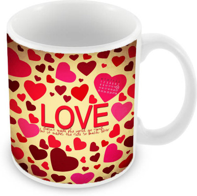 

Sleep Nature's SN-MG-450 Ceramic Mug(350 ml), Red