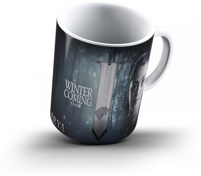 

Ucard Winter Is Coming Game Of Thrones864 Bone China, Ceramic, Porcelain Mug(325 ml), Multicolor