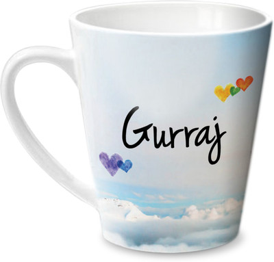 

Hot Muggs Simply Love You Gurraj Conical Ceramic Mug(350 ml)