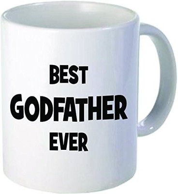

Rikki Knight LLC Knight Best Godfather Ever 11 oz Ceramic Coffee Cup Ceramic Mug(60 ml), Multicolor