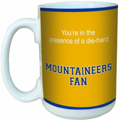 

Tree-Free Greetings Greetings lm44608 Mountaineers College Football Fan Ceramic with Full-Sized Handle, 15-Ounce Ceramic Mug(60 ml), Multicolor