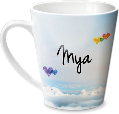 

Hot Muggs Simply Love You Mya Conical Ceramic Mug(350 ml)