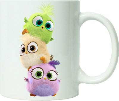 Maison N Mode Angry Birds Coffee Ceramic Mug(330 ml), Multicolor