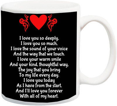

ME&YOU Valentine's Day,Anniversary Gift for Husband/Wife,Boyfriend/Girlfriend Ceramic Mug(325 ml), Black