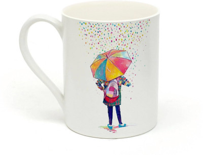 

Sowing Happiness MUG259 Ceramic Mug(350 ml), White