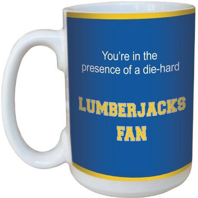 

Tree-Free Greetings Greetings lm44518 Lumberjacks College Football Fan Ceramic with Full-Sized Handle, 15-Ounce Ceramic Mug(60 ml), Multicolor