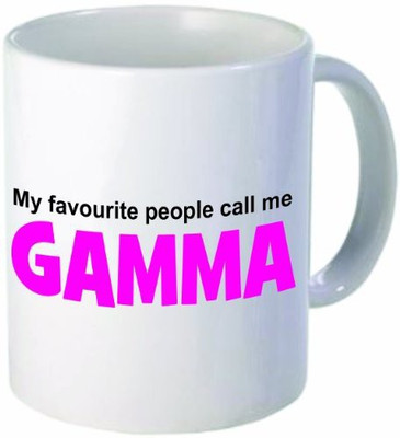 

Rikki Knight LLC Favourite People Call Me Gamma - Quote -11 oz Ceramic Coffee Cup Ceramic Mug(60 ml), Multicolor