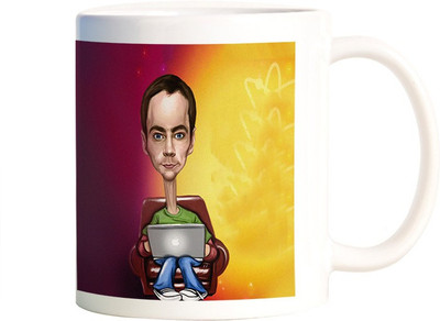 

Rangeele Inkers the Big bang Theory Sheldon Cooper Artwork Ceramic Mug(300 ml), Multicolor
