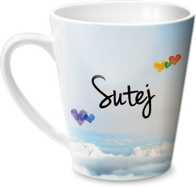 

Hot Muggs Simply Love You Sutej Conical Ceramic Mug(350 ml)