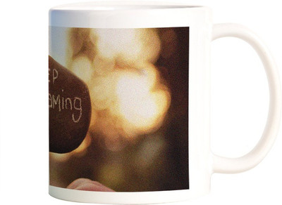 

Rangeele Inkers Keep Dreaming Stone Ceramic Mug(300 ml), Multicolor