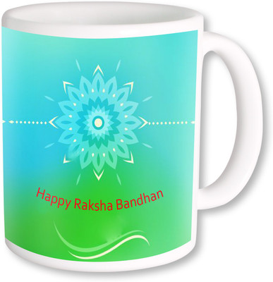 

PhotogiftsIndia Happy Raksha Bandhan 04 Ceramic Mug(325 ml), Multicolor