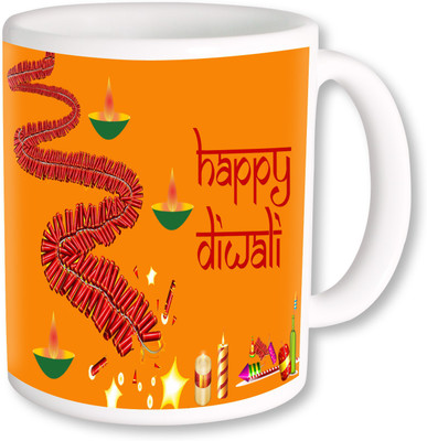 

PhotogiftsIndia Happy Diwali And Deepawali 015 Ceramic Mug(325 ml), Multicolor