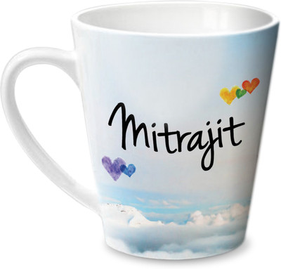 

Hot Muggs Simply Love You Mitrajit Conical Ceramic Mug(350 ml)