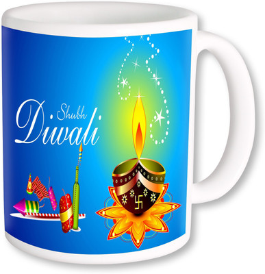 

PhotogiftsIndia Subh Deepawali 014 Ceramic Mug(325 ml), Multicolor