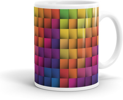 

Heartzy Beautiful Multicolor Tiles Pattern Ceramic Mug(300 ml)
