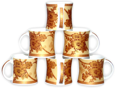 

Pearl Series200 Bone China(Gold, Pack of 6)