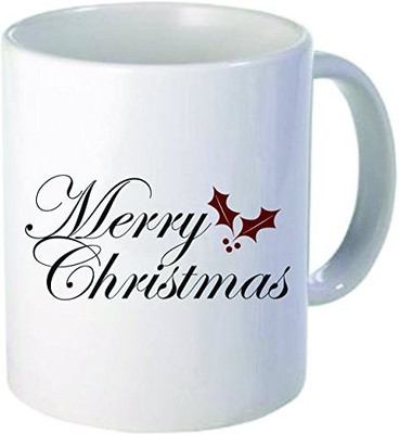 

Rikki Knight LLC Knight Merry Christmas Holiday Style 11 oz Ceramic Coffee Cup Ceramic Mug(60 ml), Multicolor