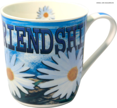 

INDRA AND SARASWATI Nyc Quote For Friends White (300 ml) Ceramic Mug(300 ml)