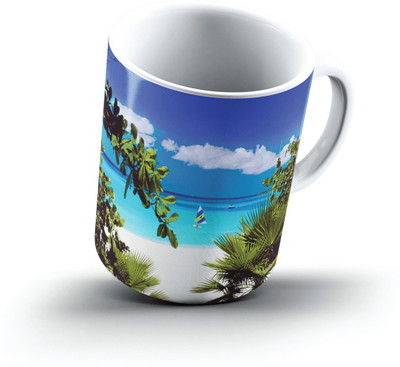 

Ucard MaundayS Bay Anguilla2472 Bone China, Ceramic, Porcelain Mug(325 ml), Multicolor