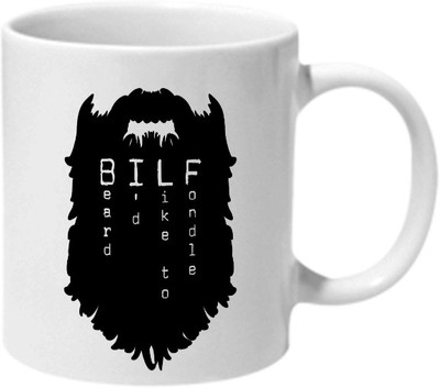 

Mooch Wale Bilf (Beard Id Like To Fondle) Ceramic Mug(325 ml), Multicolor