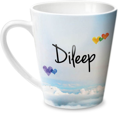 

Hot Muggs Simply Love You Dileep Conical Ceramic Mug(350 ml)