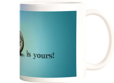 

Rangeele Inkers Earth Is Yours Ceramic Mug(300 ml), Multicolor
