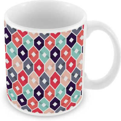 

Sleep Nature's SN-MG-2754 Ceramic Mug(350 ml), Multicolor