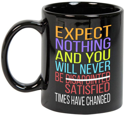 

Prithish Times Have Changed Black Ceramic Mug(330 ml), Multicolor