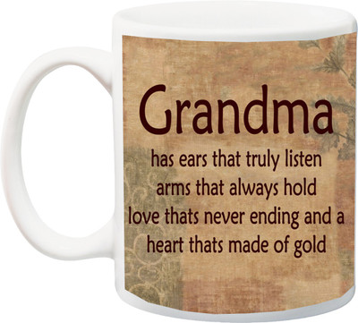 

ME&YOU Gift for Grandparents/mom/mammy/maa On Birthday/Special Occasion; Ceramic Mug(325 ml), Multicolor