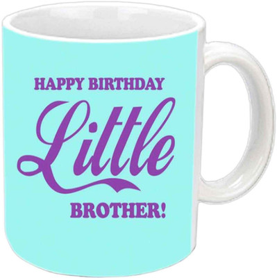 

Raj Laxmi little brother white Ceramic Mug(350 ml)