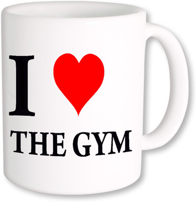 

PhotogiftsIndia I Love The GYM Ceramic Mug(325 ml), Multicolor