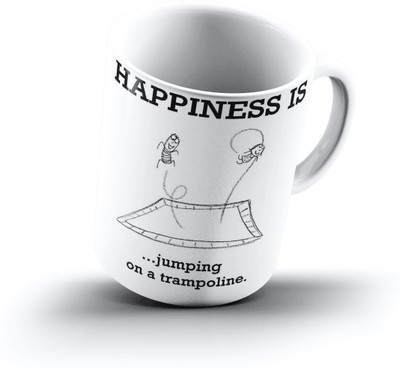 

Ucard Happiness Is1378 Bone China, Ceramic, Porcelain Mug(325 ml)