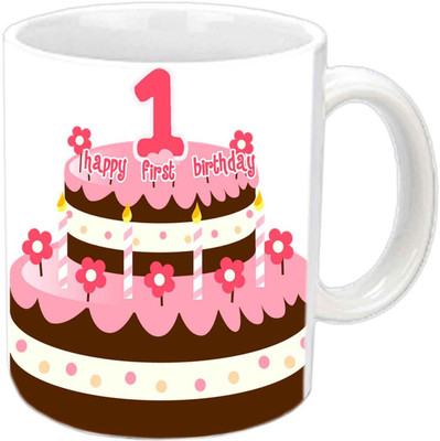 

Raj Laxmi B'day cake white mug Ceramic Mug(350 ml)