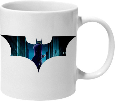 

Mooch Wale Dark Knight Joker Inside Bat Ceramic Mug(325 ml), Multicolor