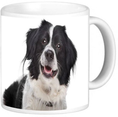 

Rikki Knight LLC Knight Ceramic Coffee, Border Collie Dog Ceramic Mug(60 ml), Multicolor