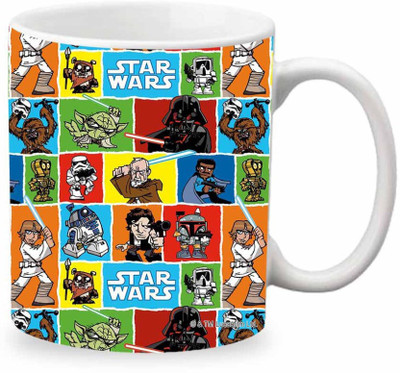 

ORKA Star Wars Comics Digital Printed Ceramic Mug(350 ml), Multicolor