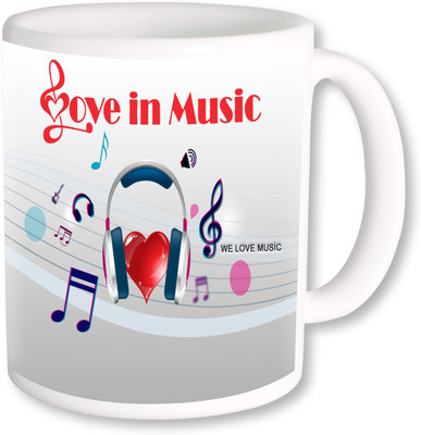 

PhotogiftsIndia I Love Music 07 Ceramic Mug(325 ml)
