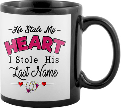 

SKY TRENDS Valentine Gifts For Special Girlfriend,Boyfriend,Wife,Husband,design 181 Ceramic Mug(325 ml), Black