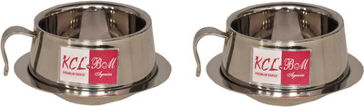 

KCL Ruby Cup & Saucer Stainless Steel(Steel, Pack of 4)
