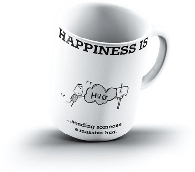 

Ucard Happiness Is2228 Bone China, Ceramic, Porcelain Mug(325 ml)