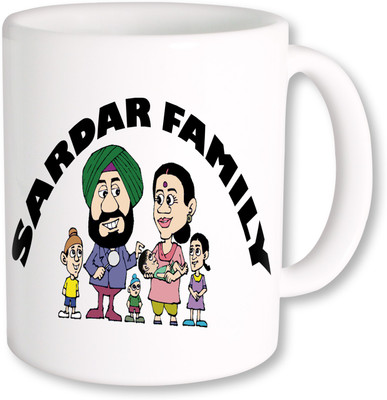 

PhotogiftsIndia Sardar Family 002 Ceramic Mug(325 ml), Multicolor