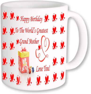 

PhotogiftsIndia Worlds Greatest Grandmother Coffee Ceramic Mug(350 ml), Multicolor