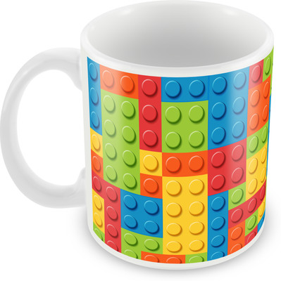 

Posterboy Lego Bricks Ceramic Mug(350 ml), Multicolor