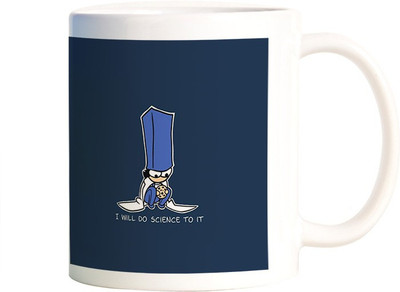 

Rangeele Inkers I Will Do It To Science Ceramic Mug(300 ml), Multicolor