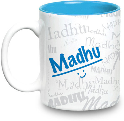 

Hot Muggs Me Graffiti - Madhu Ceramic Mug(315 ml), Multicolor