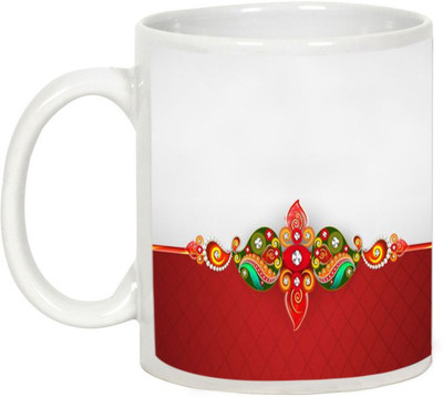 

AllUPrints Gift For Rakhi - Because I Have A Sister Ceramic Mug(325 ml), White