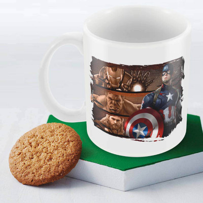 

Posterboy Captain America Leading - Avengers Ceramic Mug(350 ml), Multicolor