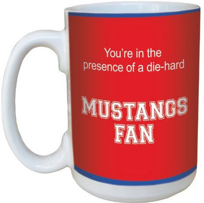

Tree-Free Greetings Greetings lm44561 Mustangs College Football Fan Ceramic with Full-Sized Handle, 15-Ounce Ceramic Mug(60 ml), Multicolor