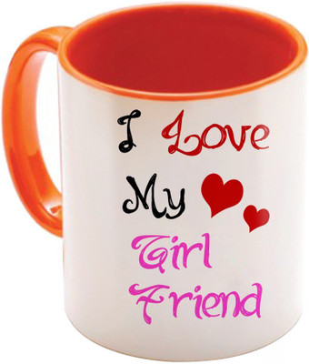 

SKY TRENDS Wonderful & Best Valentine Orange Gift For GirlFriend,Boyfriend,Husband,Wife,Friend Design Cod 031 Ceramic Mug(325 ml)