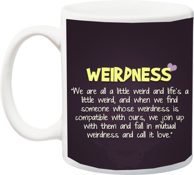 

ME&YOU Gift for Boyfriend,Girlfriend,Friends;Valentines Love Quotes Printed Ceramic Mug(325 ml), Multicolor